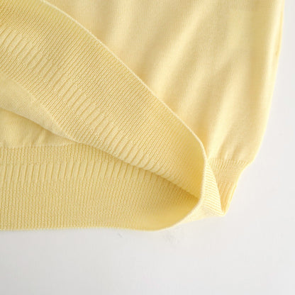 Seiyakou high-neck knit #Pale yellow [252802]
