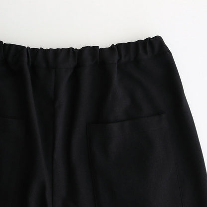 FLAVOR Wool-Like Twill Tuck Pants #Black [TS230PT082]