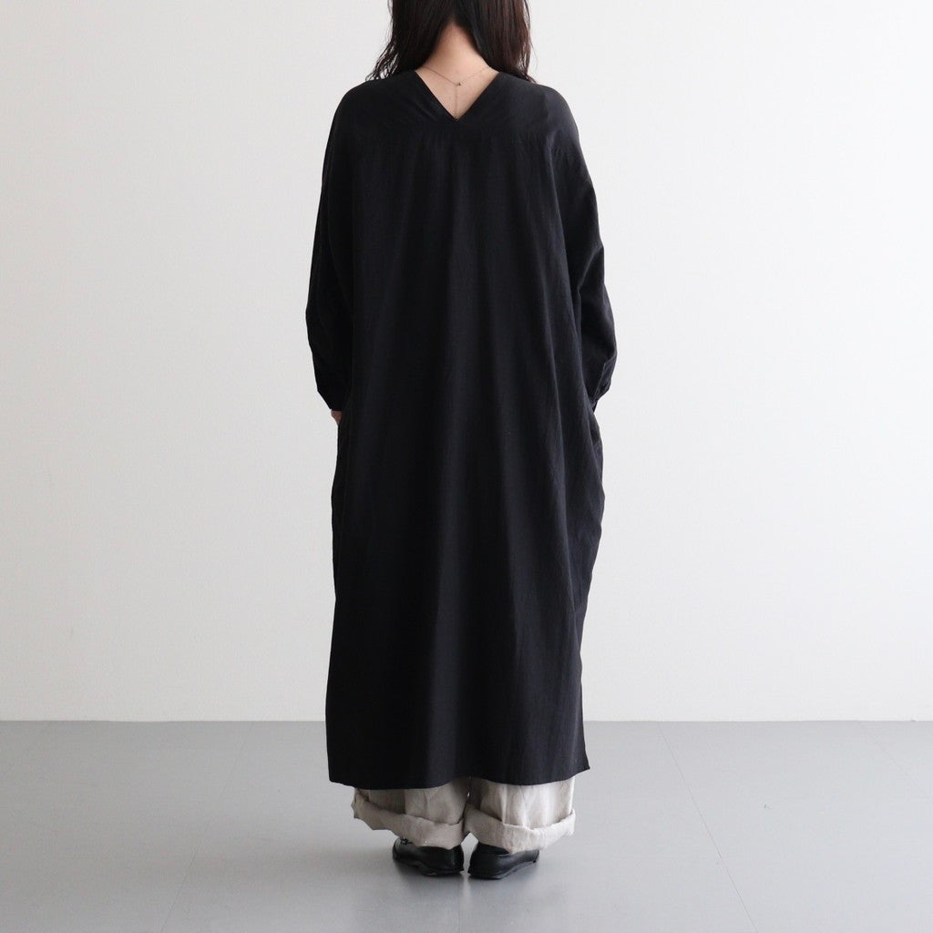 コットンキュプラリネン ガウンOP #001 クロ [TS260OP069]