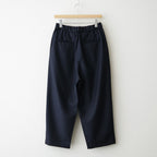 WOOL SERGE 2TUCK TAPERED EASY PANTS #3900 NAVY [GNMDS2501WS]