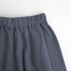 cotton open-end yarn terry wide sweat pants #steel blue [WXSP-UW120]