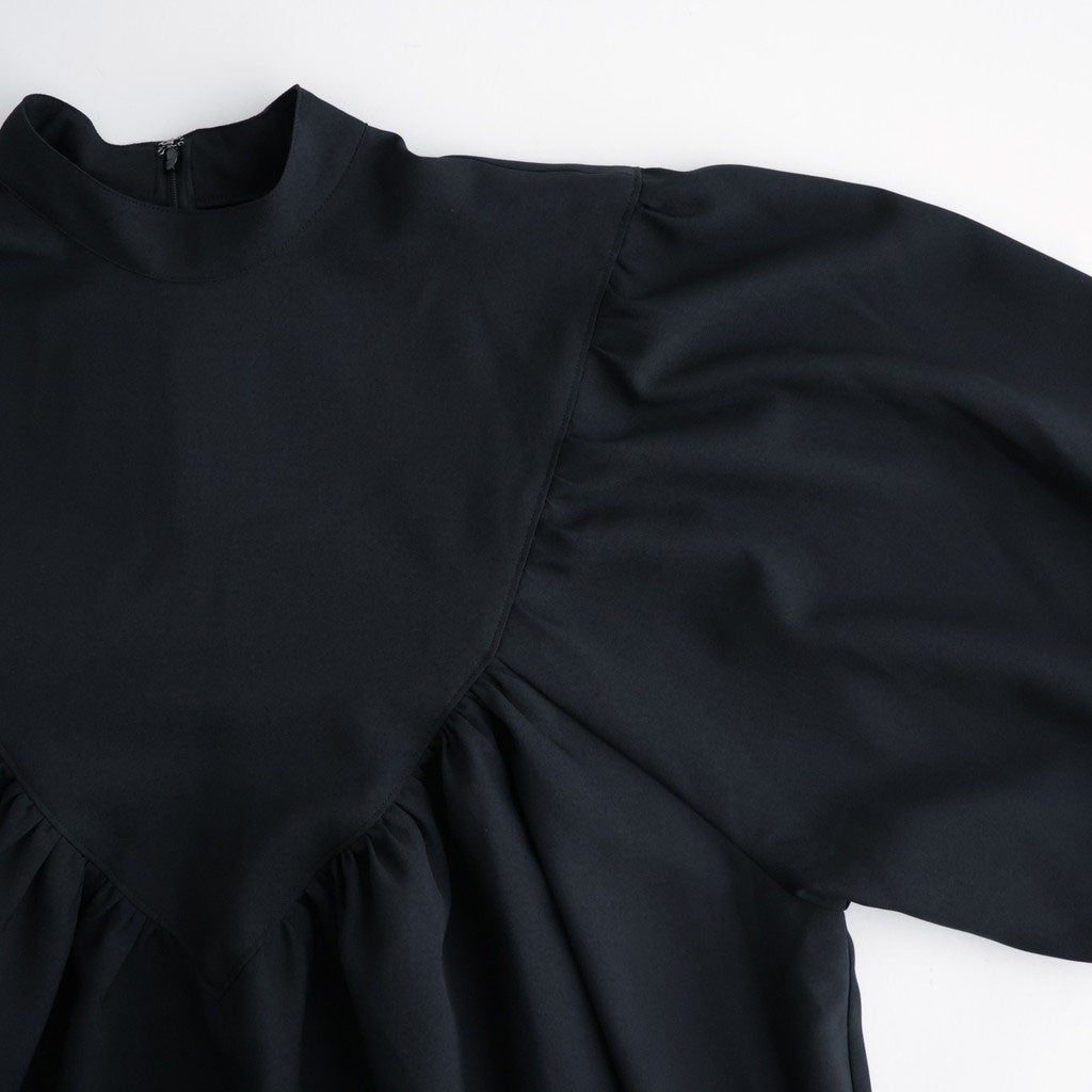 記憶の庭 Stand collar blouse #Black [26F-SH046-RP]