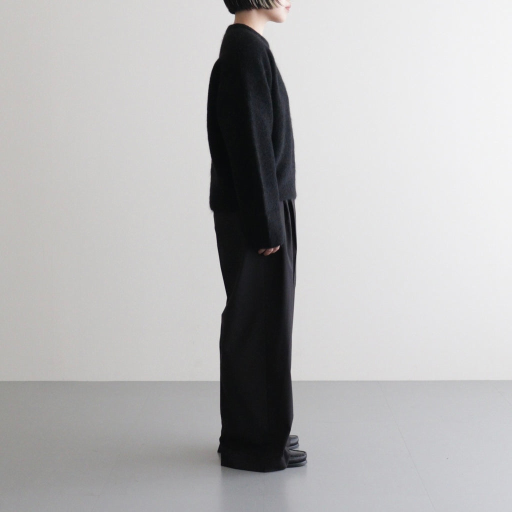stretch superkid mohair crew-neck P/O #black [WVFL-UW114]