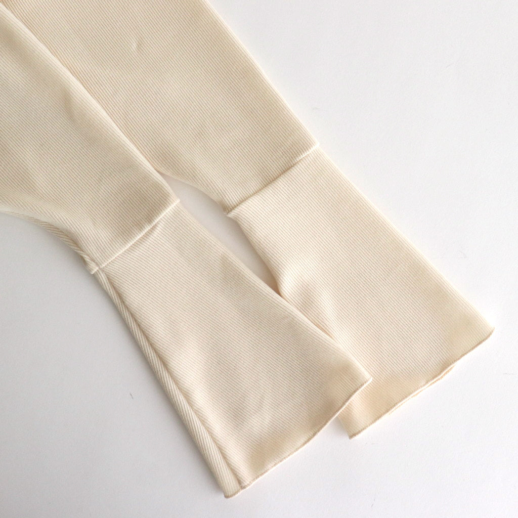 Corduroy like pullover polo #Ivory [1477-001]