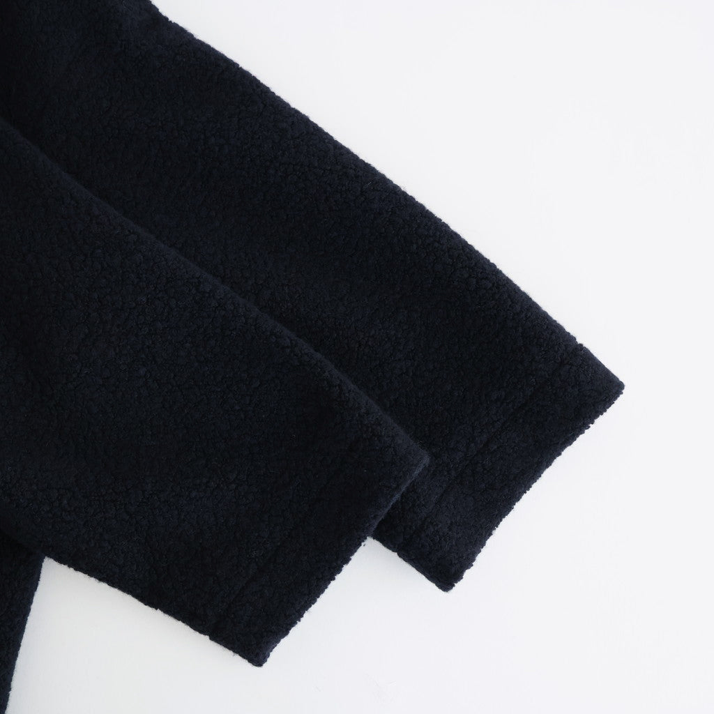 RECYCLE BOA WOOL DOUBLE OVER COAT #3900 NAVY [JNMDS2451]