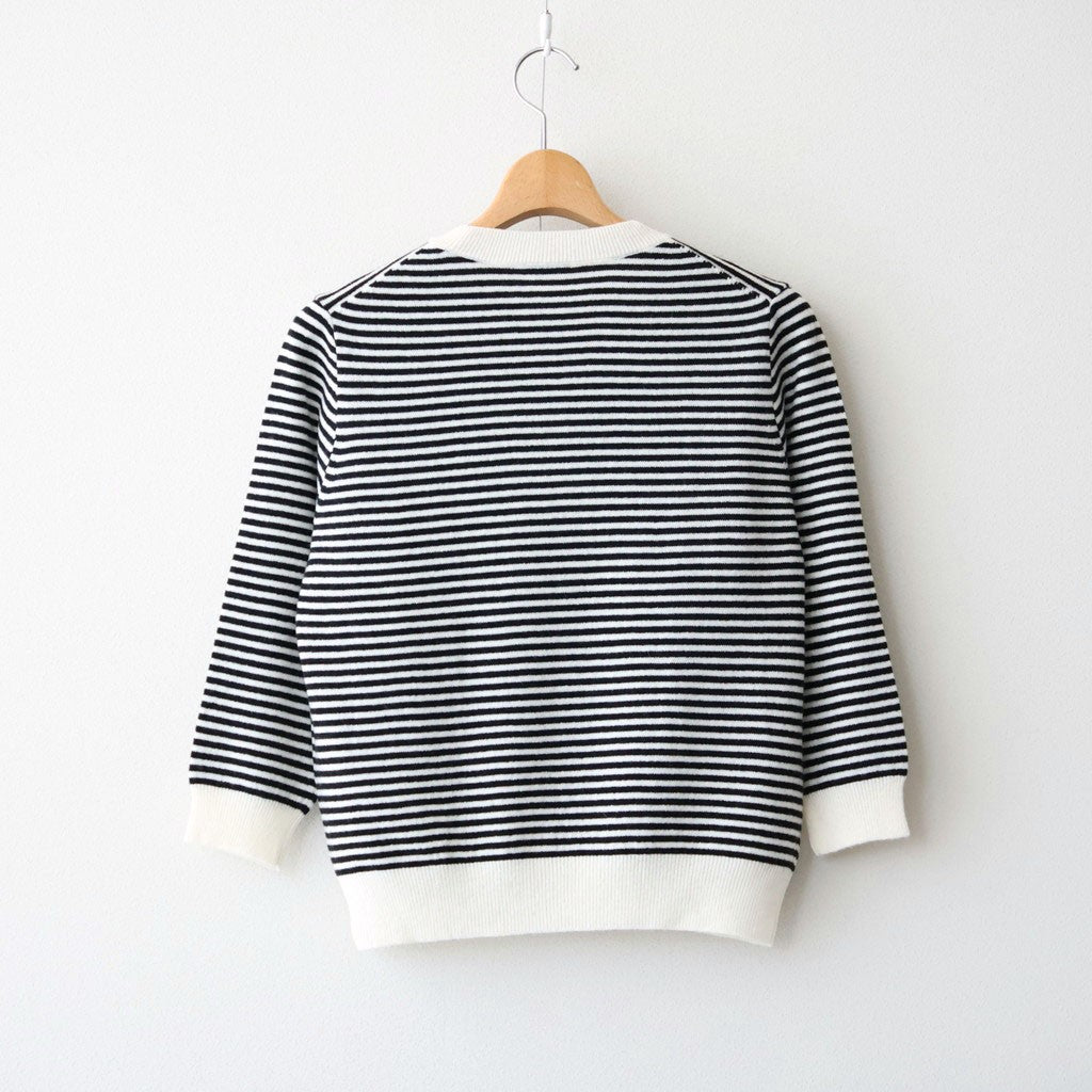 WOOL CASHMERE POCKET PULLOVER #Border [no.7803]