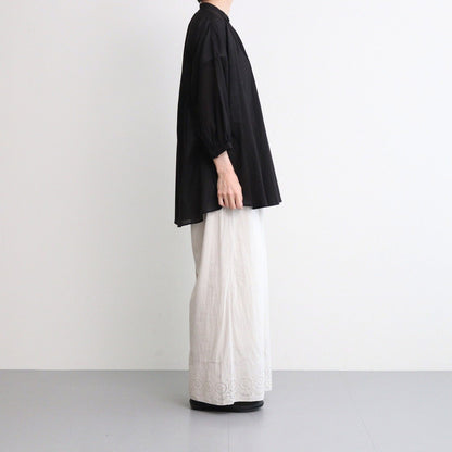 Translucent Silence Flare blouse #Black [TLF-225-sh009-cdv]