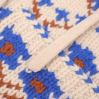 Panier de fleurs no sleeve cardigan #blue [mdm02-11]