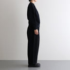 Wool cashmere beaver tuck pants #Black [TS243PT099]