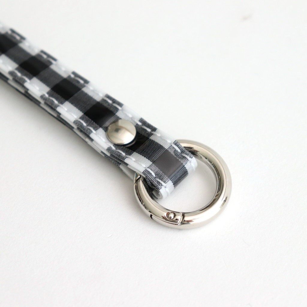 TASUKI STRAP LONG #GINGHAM BLACK [TMB-2353A]