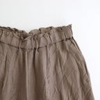 Organic linen twill tuck easy pants #Mocha [GT252PT006]
