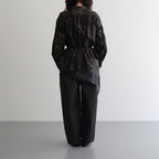 偶然の影：ブラウス #dark brown×beige [13261-09107]