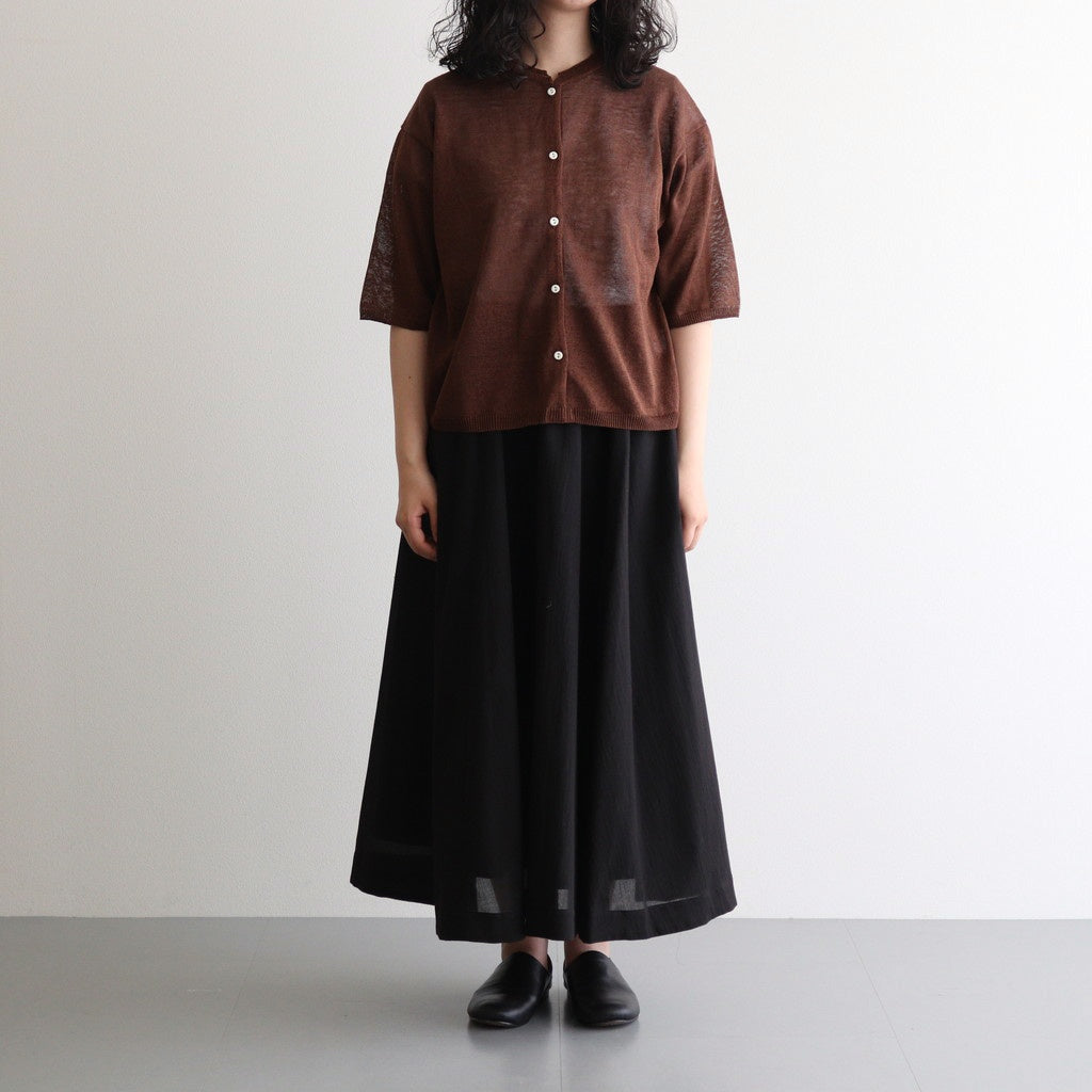 半透明の沈黙 Circular skirt #Black [TLF-225-sk005-cdv]