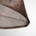 tie-dyed cotton velour flared skirt #cocoa brown × gray [WXFL-UW117]
