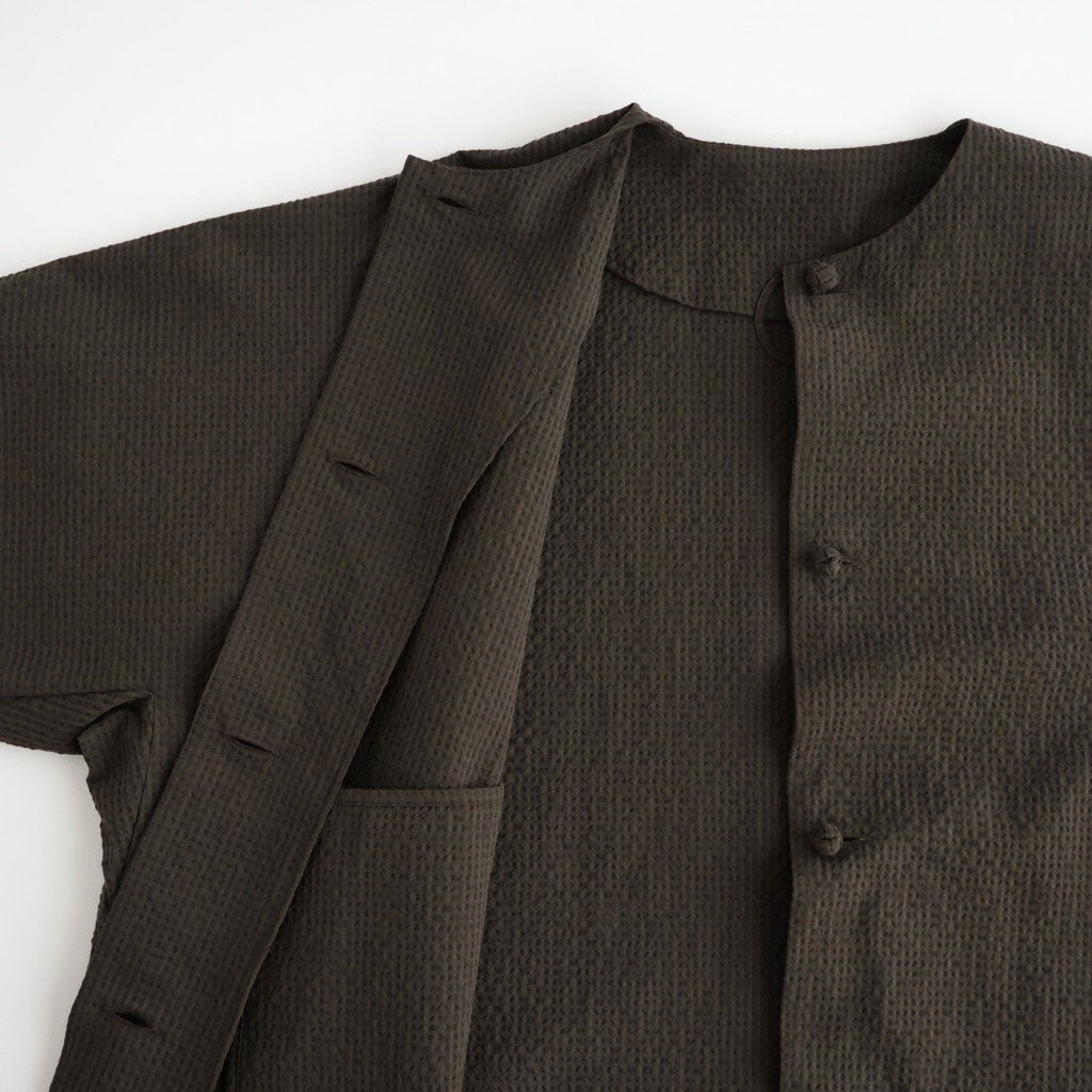 Verlaine Wool Cotton Coat #D.BR [A232262TC887]