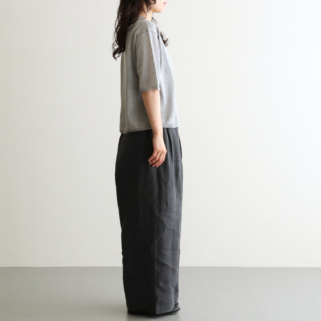 Fesca Linen Knit No Collared #GRY [A232261TK865]