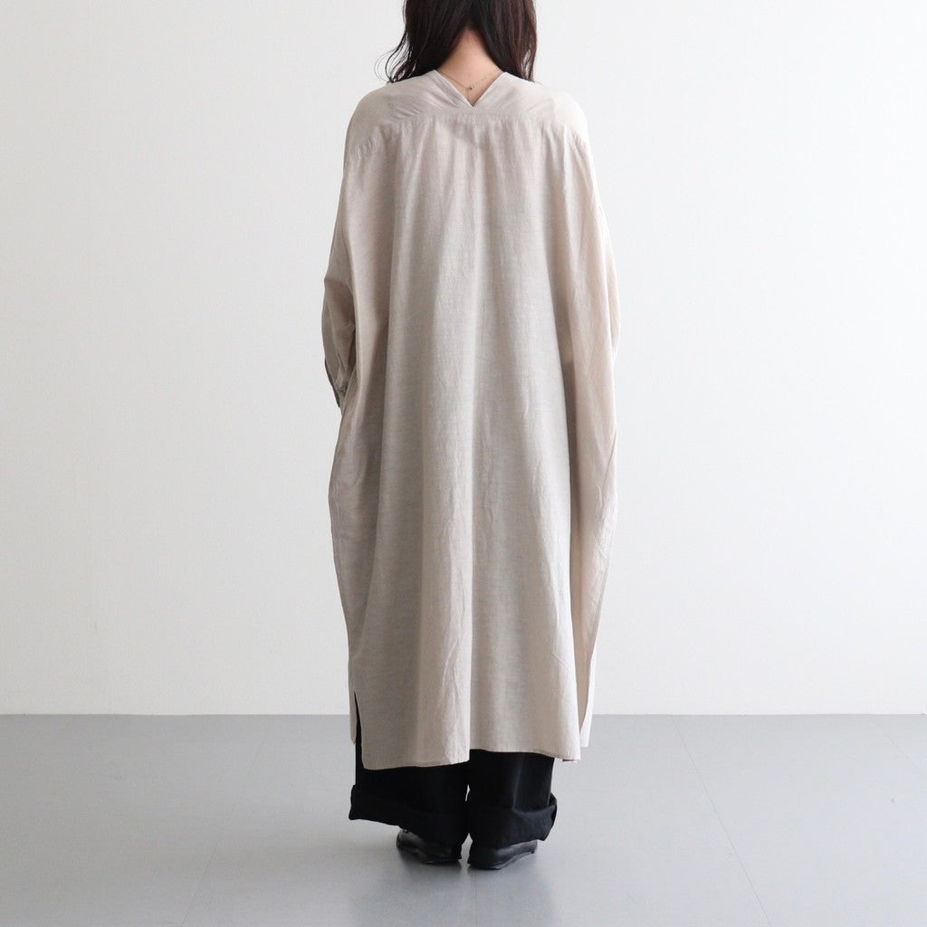 コットンキュプラリネン ガウンOP #019 グレージュ [TS260OP069]