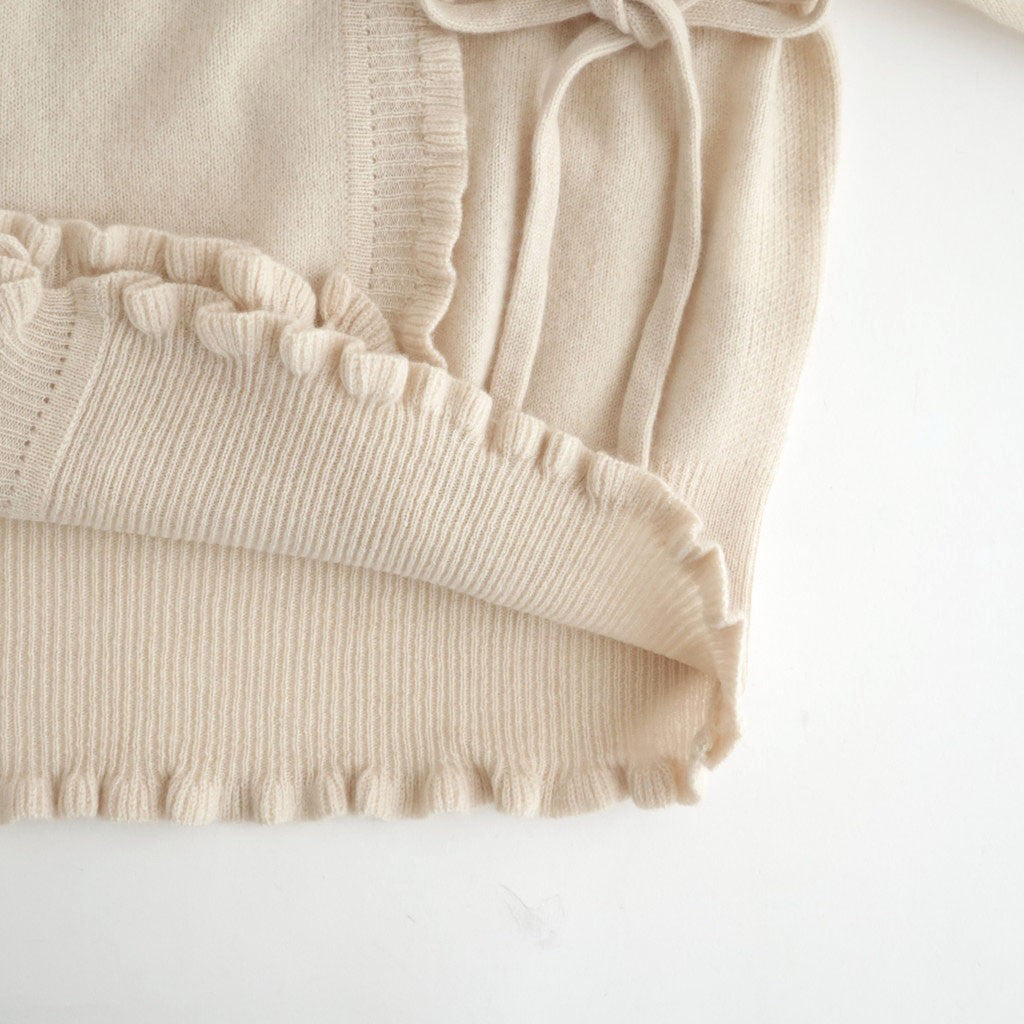 Volant cardigan #ivory [32-0028A]