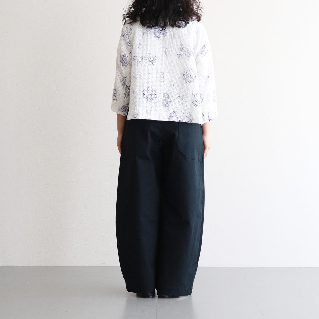 HW wide trousers #Charcoal [001501]