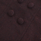 冬の肖像 Square Neck tucked dress #bordeaux [TLF-126-op006-cst]