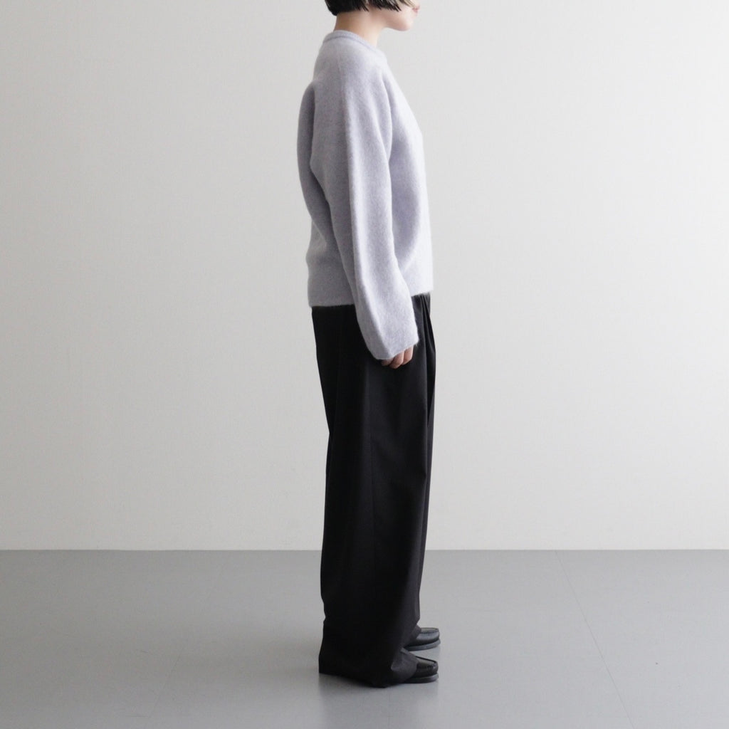 stretch superkid mohair crew-neck P/O #ice blue [WVFL-UW114]