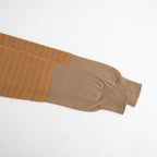 Stripe Cardigan #Beige x Orange [Oni067]