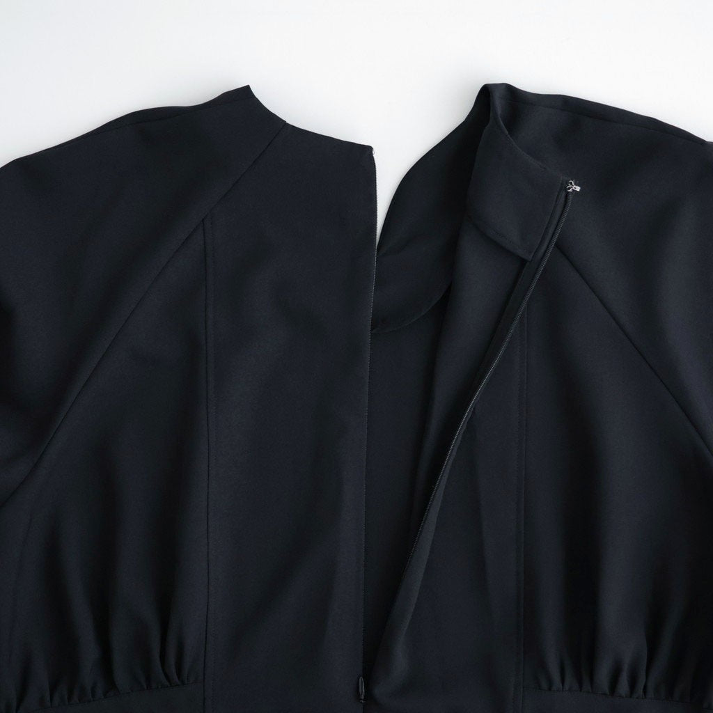 記憶の庭 Billowy sleeve dress #Black [26F-SH045-RP]