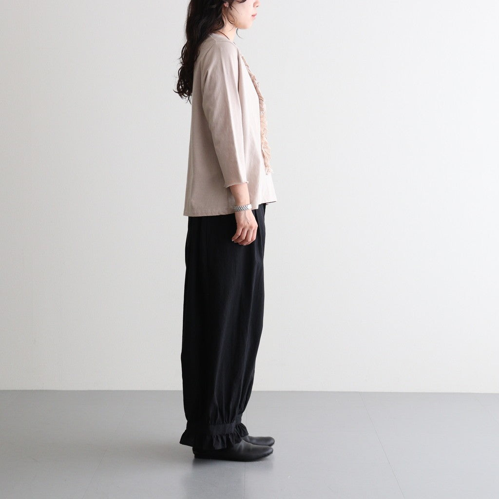 芽：フリルプルオーバー #ash rose [13262-04307]
