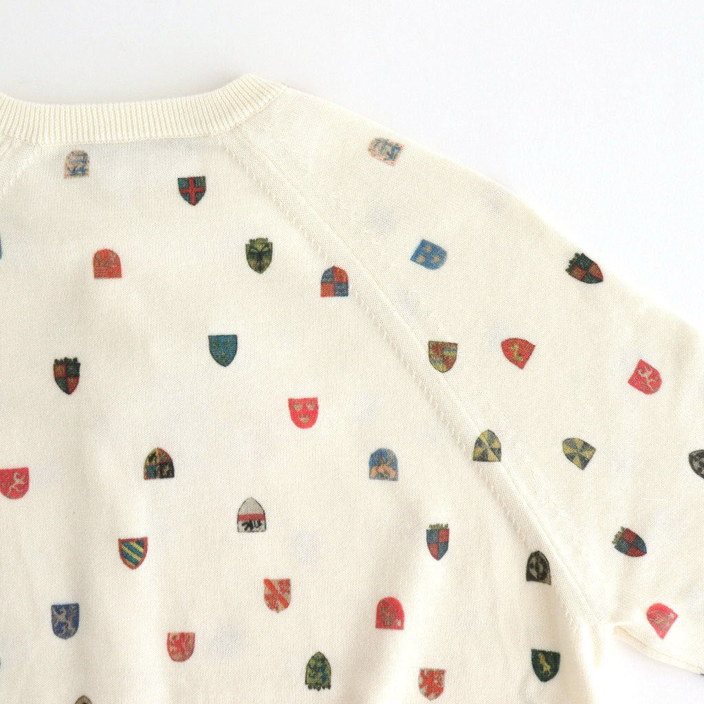 COAT OF ARMS CARDIGAN #White [no.7388]