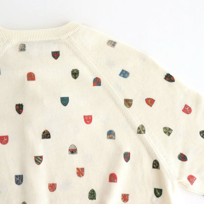 COAT OF ARMS CARDIGAN #White [no.7388]