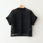 パッチワークレース モックネックドルマンT #001 クロ [TS260CT088]