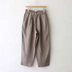 Organic linen twill tuck easy pants #Mocha [GT252PT006]