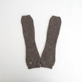 fine lambs wool fingerless gloves #dark mocha [WVFL-UW120]