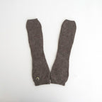 fine lambs wool fingerless gloves #dark mocha [WVFL-UW120]