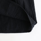 cotton linen powder dress #black [1559-007]