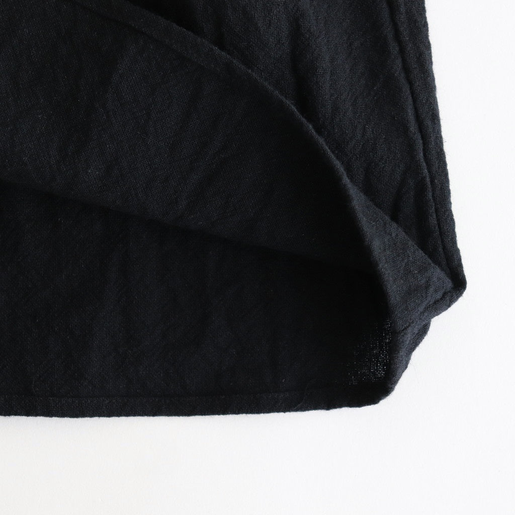 cotton linen powder dress #black [1559-007]