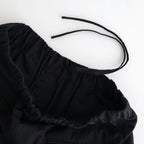 COTTON/LINEN DYED WEATHER 2TUCK TAPERED EASY PANTS #9900 BLACK [GNMDS2501CLW]