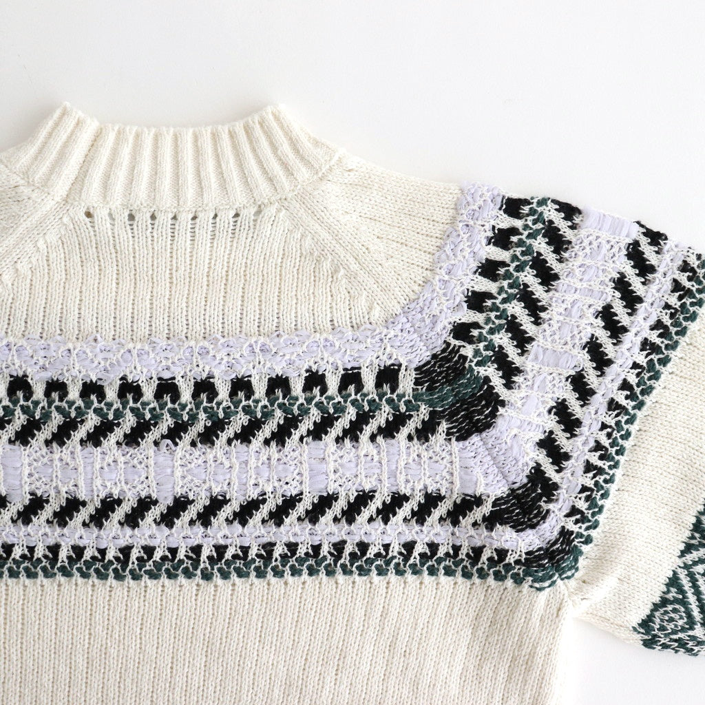 family traditions knit tops #Off white [251804] – DOKODO