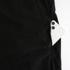 G.D COTTON SILK STAND COLLAR LONG SHIRT #Black [no.7366]