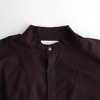 静寂の欠片 Gathered peplum blouse #burgundy [TLF-125-sh001-la]