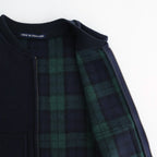 【 LONDON TRADITION × UNFIL 】wool blend double face zip-up vest #navy [WVFL-UW133]