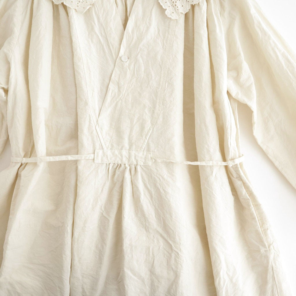 乾いた庭：レースカラーワンピース #powder pink [13261-05111]