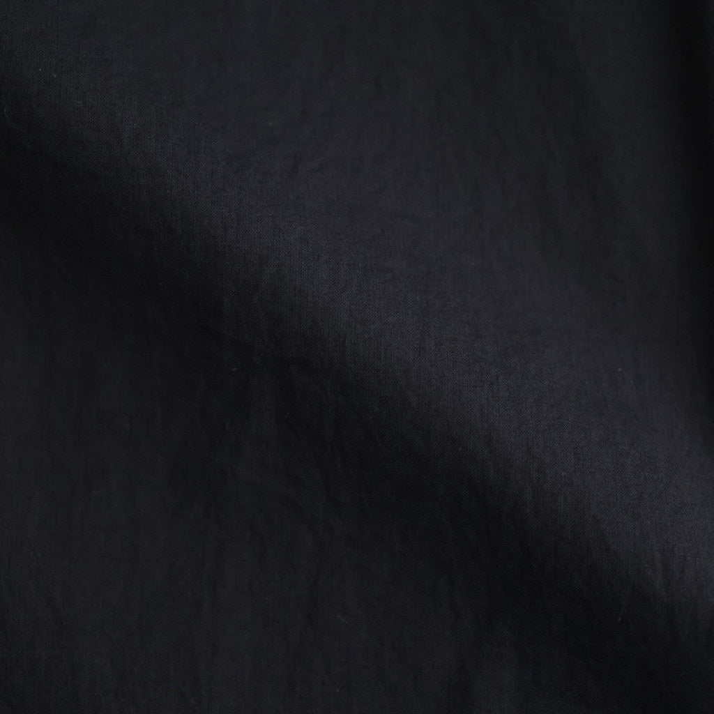 60s ORGANIC CAMBRIC WITH EMB BANDED COLLAR PINTUCK & EMB SHIRT #9900 BLACK [NMDS26521]