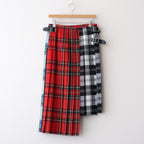 【 O'NEIL OF DUBLIN × UNFIL 】worsted wool asymmetry kilt skirt #mulch A [WVFL-UW134]