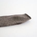 fine lambs wool fingerless gloves #dark mocha [WVFL-UW120]