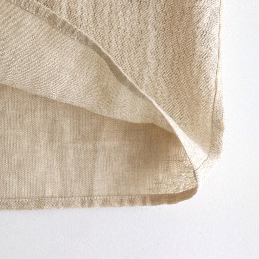 DENSELY LINEN GATHER DRESS #Antique White [no.7310]