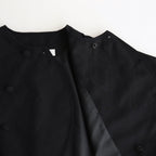 ⽩⽇の夢 Double breasted jacket #Black [TLF-225-jk001-dja]
