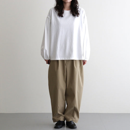 アメリカンコットン天竺 ボリュームスリーブPO #010 シロ [US260CT013]