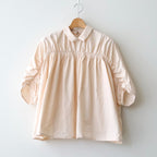 shirring blouse #paper BG [KJ507SS41]