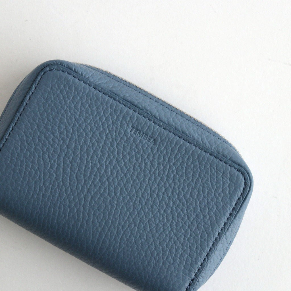 t*e様 ダークブルー ミニ財布 シェルモチーフビンテージ定価30,000円以上 MINI ZIP #GRAIN BLUE-GREY [TMB-1916A] - DOKODO 三重県四日市市の